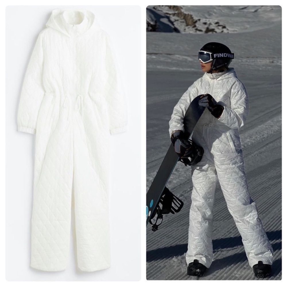 H&M Ski Padded Quilted Jumpsuit Suit New